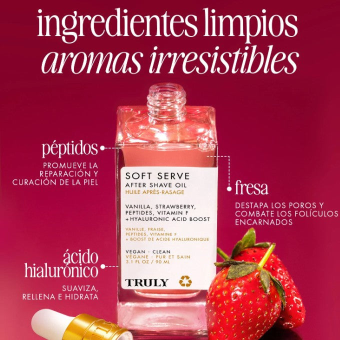 Truly Soft Serve | Aceite para después del afeitado | 90 ml