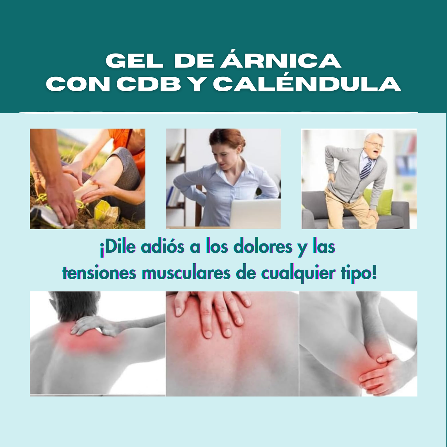 Gel Corporal con Árnica, Caléndula y CBD| 100ml