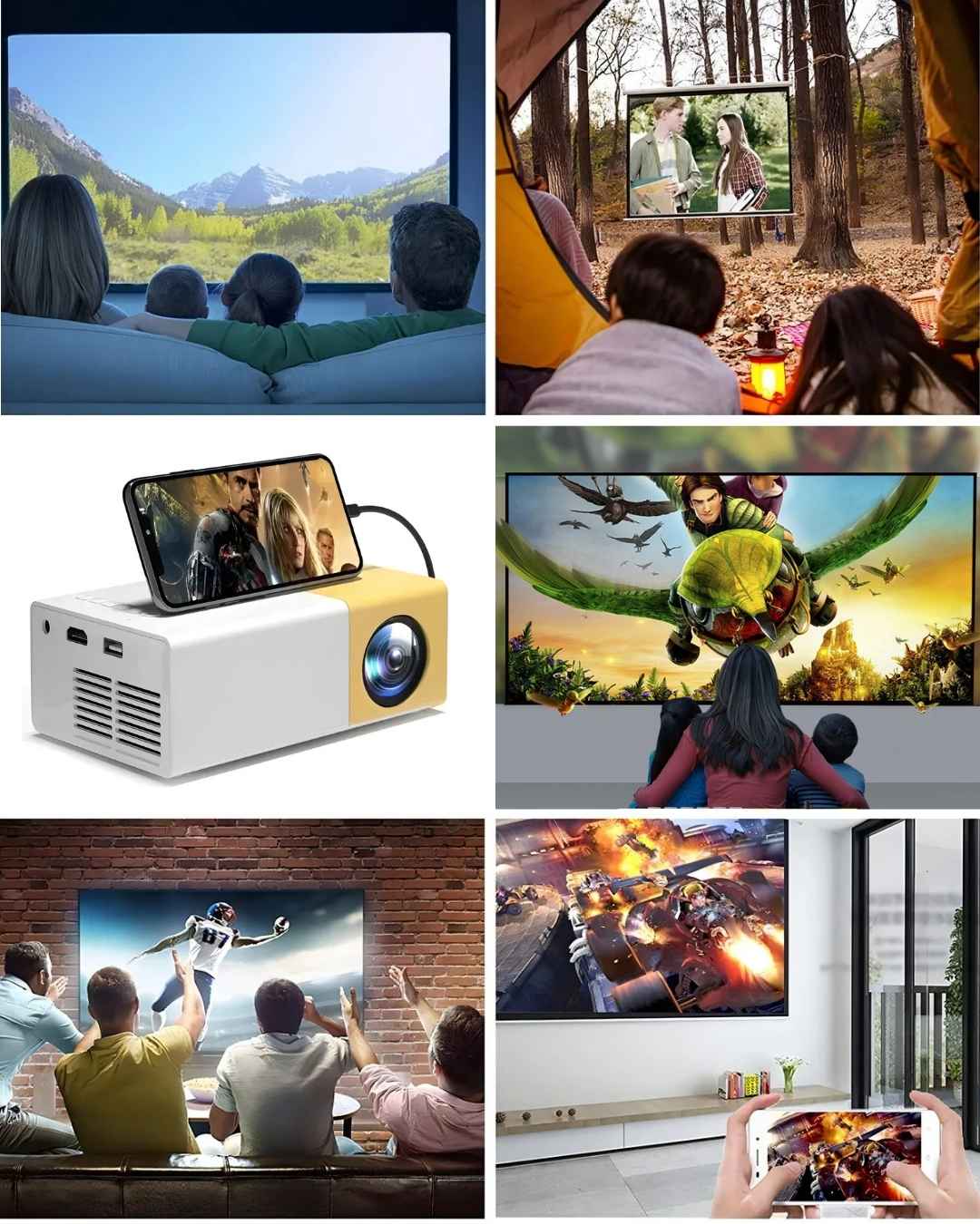 Mini Proyector LED Portátil