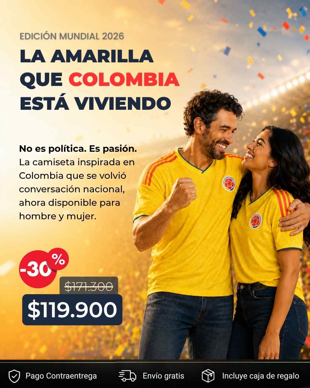 Camiseta Colombia 2026