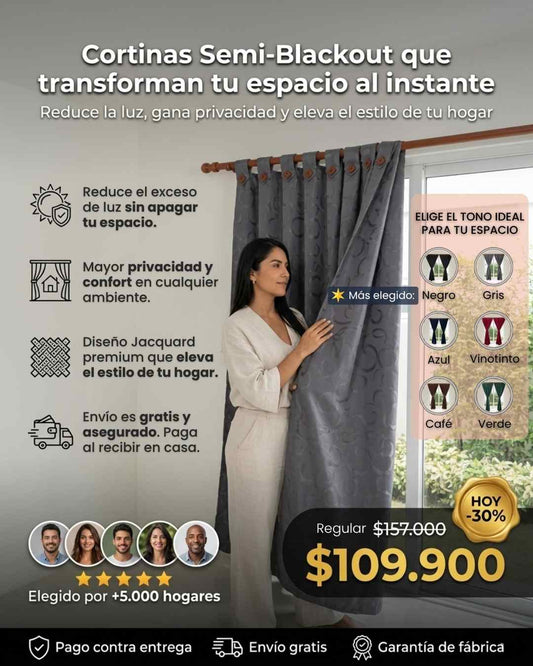 Cortina Semi-Blackout Dúo