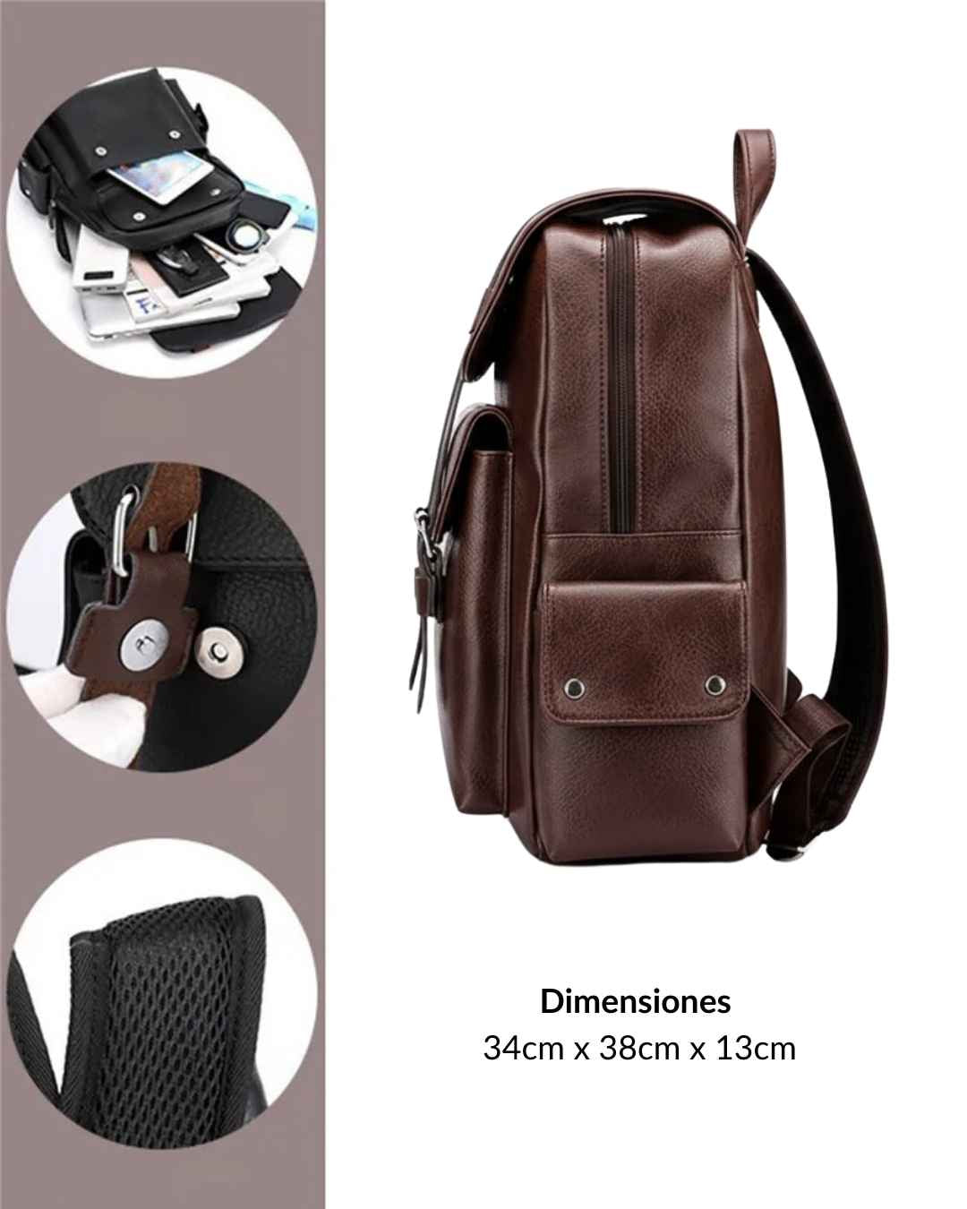 Morral Vintage en Cuero Vegano