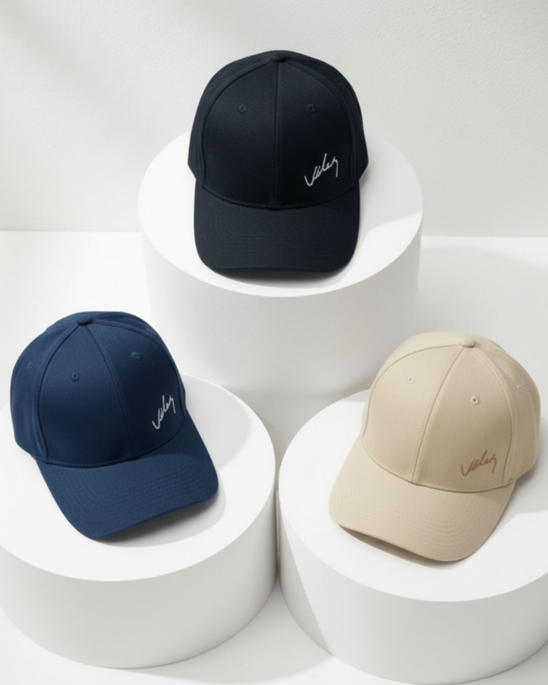 Pack X3 Gorras Premium con Bordado Vélez