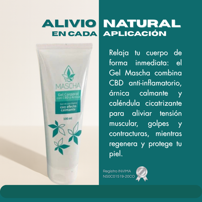 Gel Corporal con Árnica, Caléndula y CBD| 100ml